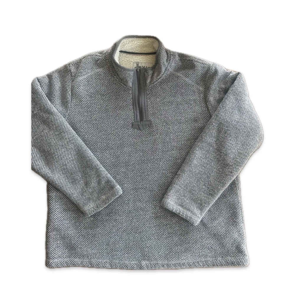 🔘ORVIS 1/4” zip pullover lined men’s fleece